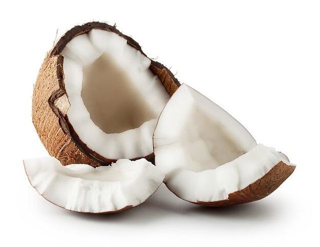el aceite de coco está incluido en la crema Keramin